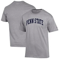 Men's Champion  Heather Gray Penn State Nittany Lions Basic Arch T-Shirt