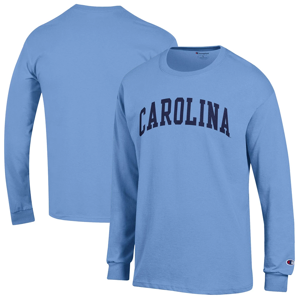 Men's Champion Carolina Blue North Tar Heels Basic Arch T-Shirt