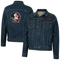 Men's Colosseum x Wrangler Florida State Seminoles Retro Button-Up Denim Jacket
