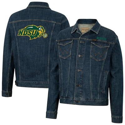 Men's Colosseum x Wrangler NDSU Bison Retro Button-Up Denim Jacket