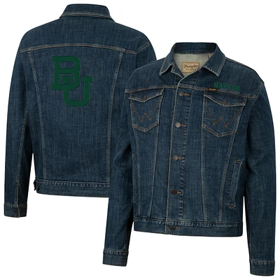 Men's Colosseum x Wrangler Baylor Bears Retro Button-Up Denim Jacket