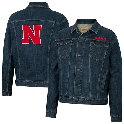 Men's Colosseum x Wrangler Nebraska Huskers Retro Button-Up Denim Jacket