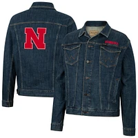 Men's Colosseum x Wrangler Nebraska Huskers Retro Button-Up Denim Jacket