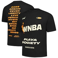 Unisex Playa Society Black WNBA Wordmark T-Shirt