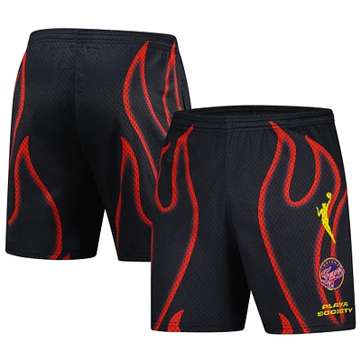 Unisex Playa Society  Black Indiana Fever Athletic Shorts