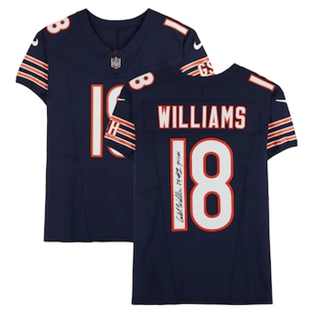 Caleb Williams Chicago Bears Autographed Navy Nike Limited Jersey with "24 #1 Pick" Inscription