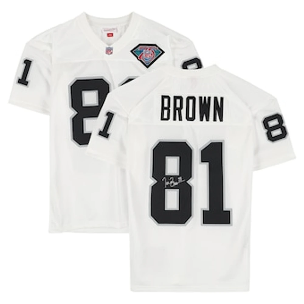 Tim Brown Los Angeles Raiders Autographed White 1994 Mitchell & Ness White Authentic Jersey