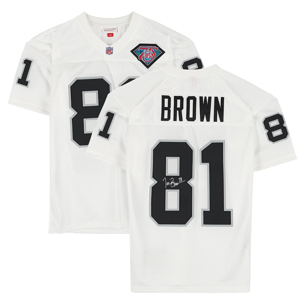 Tim Brown Los Angeles Raiders Autographed White 1994 Mitchell & Ness White Authentic Jersey
