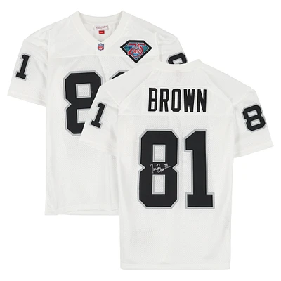 Tim Brown Los Angeles Raiders Autographed White 1994 Mitchell & Ness White Authentic Jersey