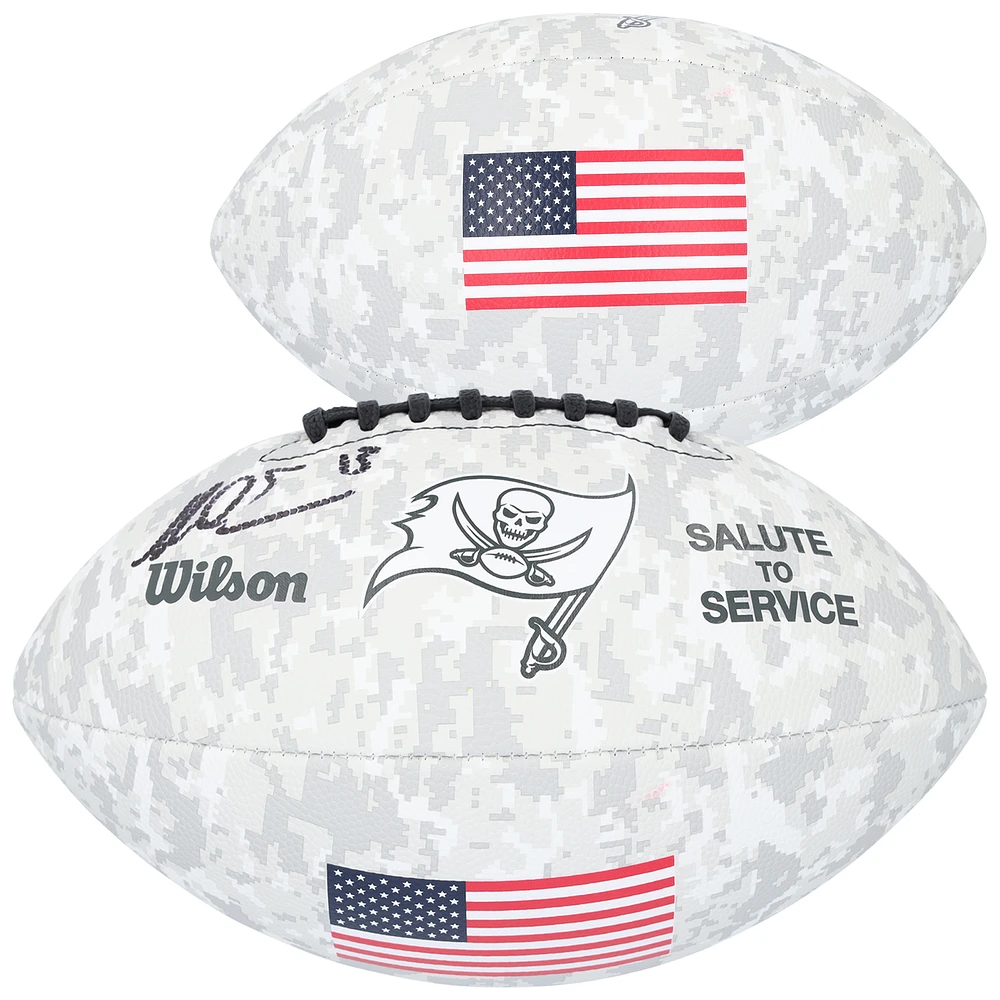 Mike Evans Tampa Bay Buccaneers Autographed Wilson 2024 Salute To Service Football
