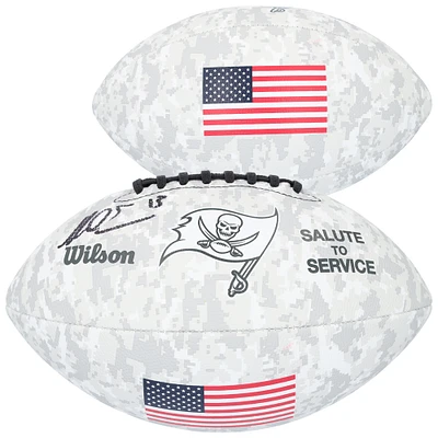 Mike Evans Tampa Bay Buccaneers Autographed Wilson 2024 Salute To Service Football
