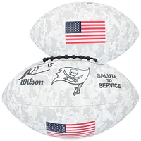 Mike Evans Tampa Bay Buccaneers Autographed Wilson 2024 Salute To Service Football