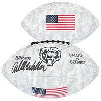 Caleb Williams Chicago Bears Autographed 2024 Salute To Service Wilson Football