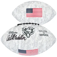 Caleb Williams Chicago Bears Autographed 2024 Salute To Service Wilson Football