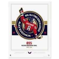 Alexander Ovechkin Washington Capitals NHL All-Time Leading Goal Scorer 11" x 17" 895 Print