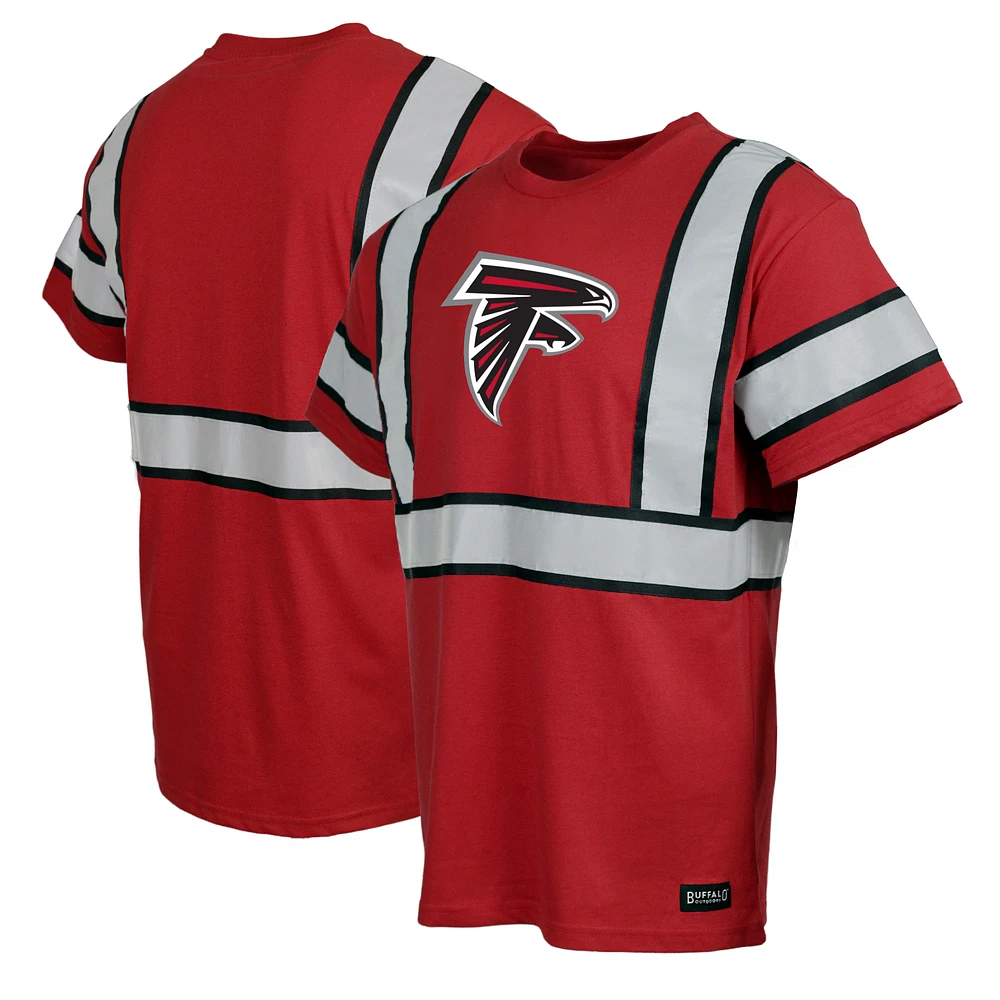 Men's Red Atlanta Falcons Safety Heavyweight T-Shirt