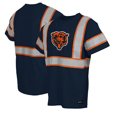 Men's Navy Chicago Bears Safety Heavyweight T-Shirt