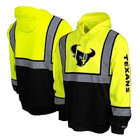 Men's Yellow Houston Texans High-Visibility Safety Hooded Sweatshirt