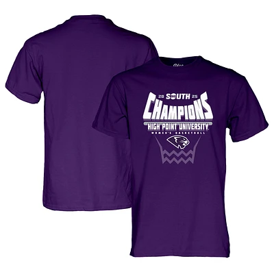 Unisex Blue 84 Purple High Point Panthers 2025 Big South Women's Basketball Conference Tournament Champions T-Shirt