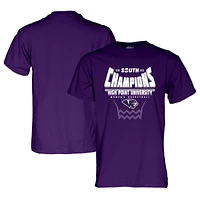 Unisex Blue 84 Purple High Point Panthers 2025 Big South Women's Basketball Conference Tournament Champions T-Shirt