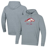 Men's Under Armour Gray Birmingham Stallions Rival Fleece Pullover Hoodie