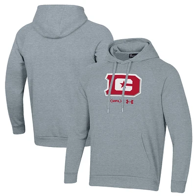 Men's Under Armour Gray DC Defenders Rival Fleece Pullover Hoodie