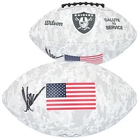 Marcus Allen Los Angeles Raiders Autographed Wilson 2024 Salute To Service Football