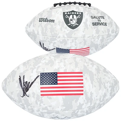 Marcus Allen Los Angeles Raiders Autographed Wilson 2024 Salute To Service Football