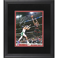 DeMar DeRozan Chicago Bulls Autographed Framed 8" x 10" Shooting Over Jayson Tatum Photograph