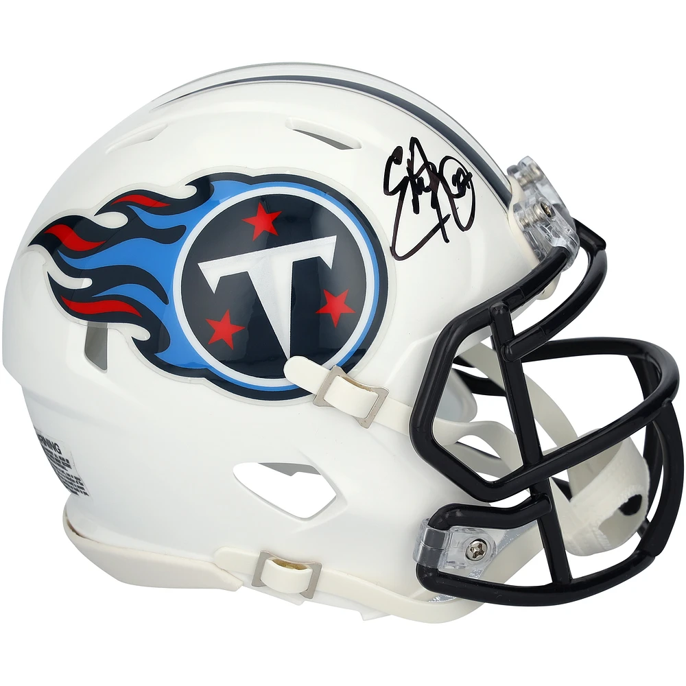 Eddie George Tennessee Titans Autographed Riddell 1999-2017 Throwback Speed Mini Helmet