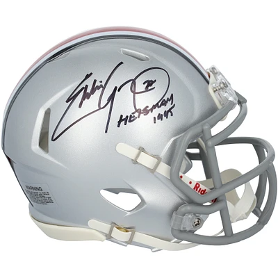 Eddie George Ohio State Buckeyes Autographed Riddell Speed Mini Helmet with "Heisman 1995" Inscription