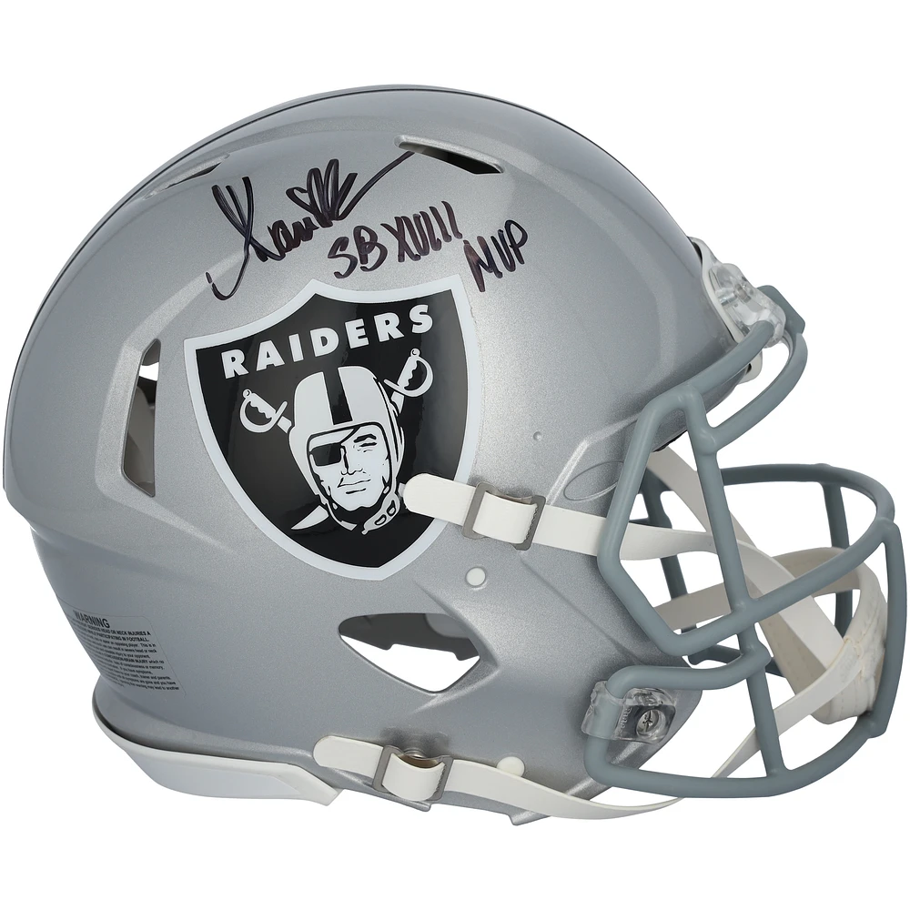 Marcus Allen Los Angeles Raiders Autographed Riddell Speed Authentic Helmet with "SB XVIII MVP" Inscription