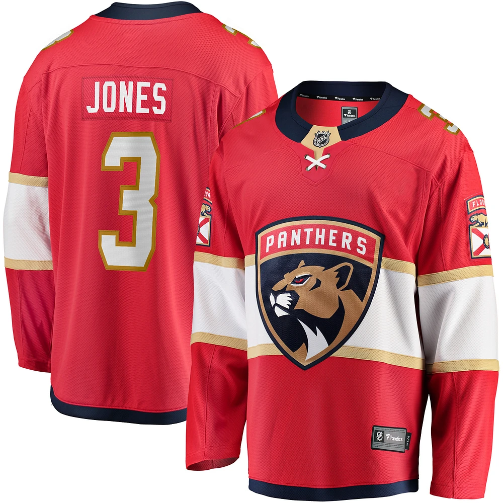 Men's Fanatics Seth Jones Red Florida Panthers Home Breakaway Jersey