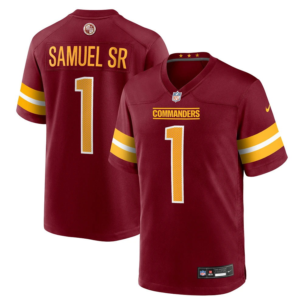 Men's Nike Deebo Samuel Sr Washington Commanders Game Player Jersey