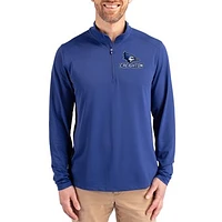 Men's Cutter & Buck Creighton Bluejays Virtue DryTec Quarter-Zip Pullover