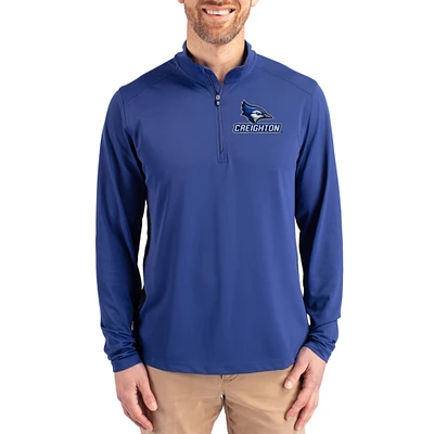 Men's Cutter & Buck Creighton Bluejays Virtue DryTec Quarter-Zip Pullover