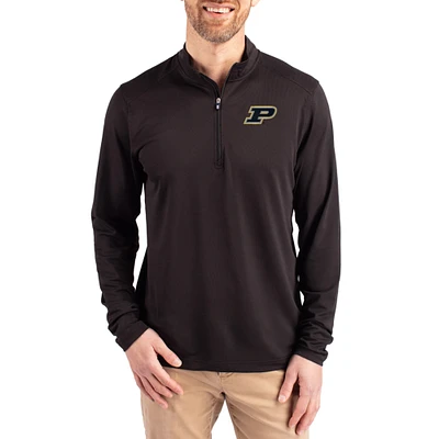 Men's Cutter & Buck Purdue Boilermakers Virtue DryTec Quarter-Zip Pullover