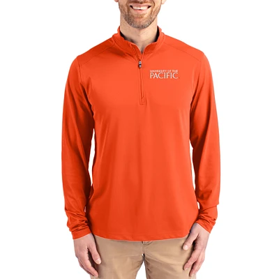 Men's Cutter & Buck Pacific Tigers Virtue DryTec Quarter-Zip Pullover