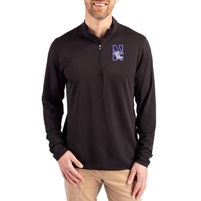 Men's Cutter & Buck Northwestern Wildcats Virtue DryTec Quarter-Zip Pullover