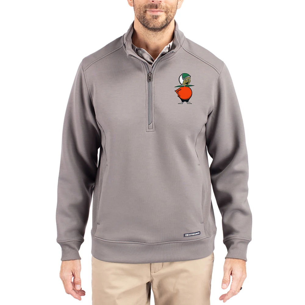Men's Cutter & Buck UCF Knights Roam Eco Recycled Quarter-Zip Pullover