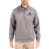 Men's Cutter & Buck  Gray Providence Friars Roam Eco Recycled Quarter-Zip Pullover