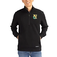 Men's Cutter & Buck Xavier University of Louisiana Gold Rush Roam Eco Recycled Quarter-Zip Pullover