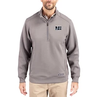 Men's Cutter & Buck Jackson State Tigers Roam Eco Recycled Quarter-Zip Pullover