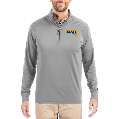 Men's Cutter & Buck Northern Arizona Lumberjacks Adapt Eco Knit Stretch Recycled Quarter-Zip Pullover