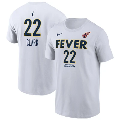 Men's Nike Caitlin Clark White Indiana Fever Heroine Edition Name & Number T-Shirt