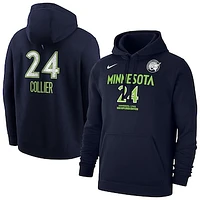 Men's Nike Napheesa Collier Navy Minnesota Lynx Explorer Edition Name & Number Pullover Hoodie