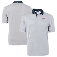 Men's Cutter & Buck  Navy/White UConn Huskies DryTec Virtue Eco Pique Recycled Polo