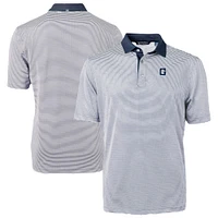 Men's Cutter & Buck  Navy/White Georgetown Hoyas DryTec Virtue Eco Pique Recycled Polo