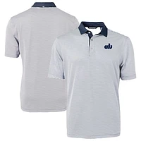 Men's Cutter & Buck  Navy/White Old Dominion Monarchs DryTec Virtue Eco Pique Recycled Polo