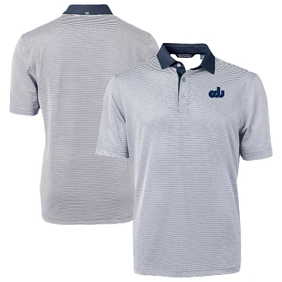 Men's Cutter & Buck  Navy/White Old Dominion Monarchs DryTec Virtue Eco Pique Recycled Polo